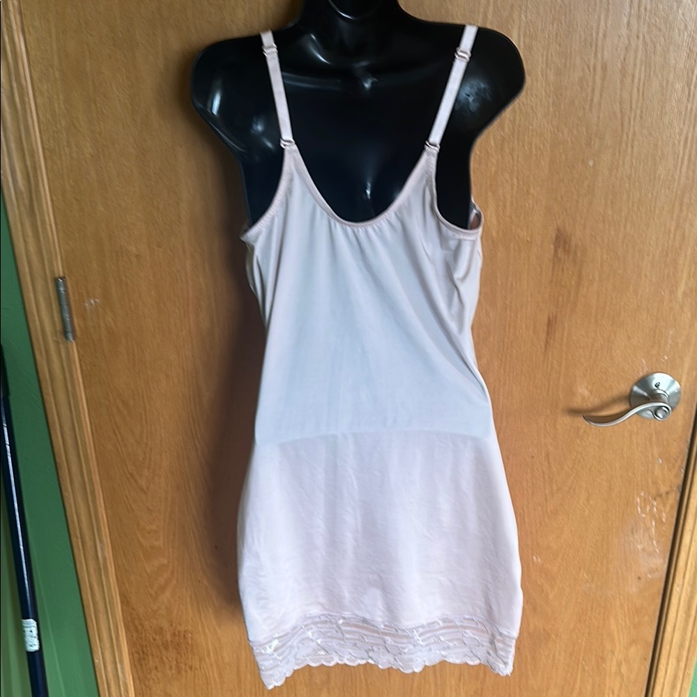 spandx Elegant Pink Slip Dress - Picture 4 of 5